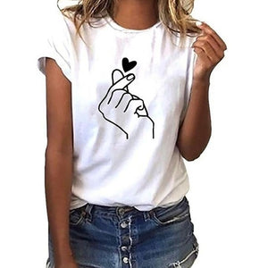 T Shirt Women Loose Short-Sleeved