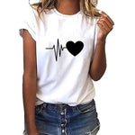 T Shirt Women Loose Short-Sleeved